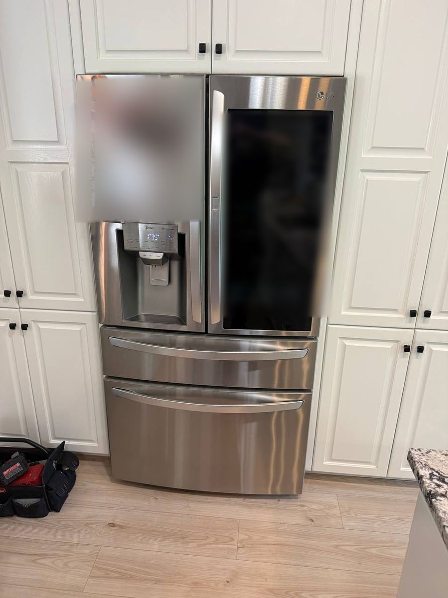 French-door refrigerator checked on a home repair visit